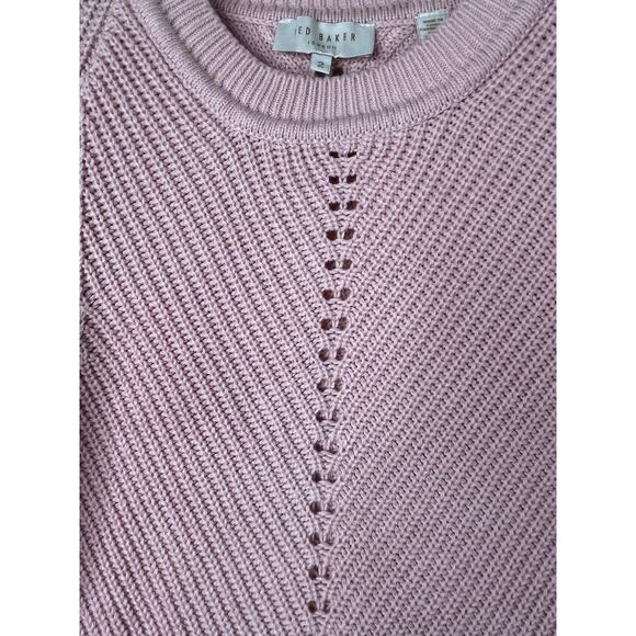 Ted Baker Pink Sunniie Structured sleeve sweater, size 2, EUC - Picture 10 of 11